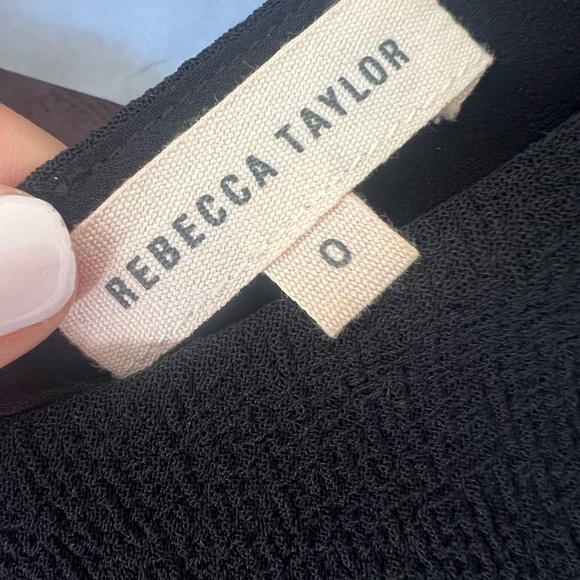 Rebecca Taylor Black Sleeveless Mini Dress Black Size 0 - Picture 5 of 5
